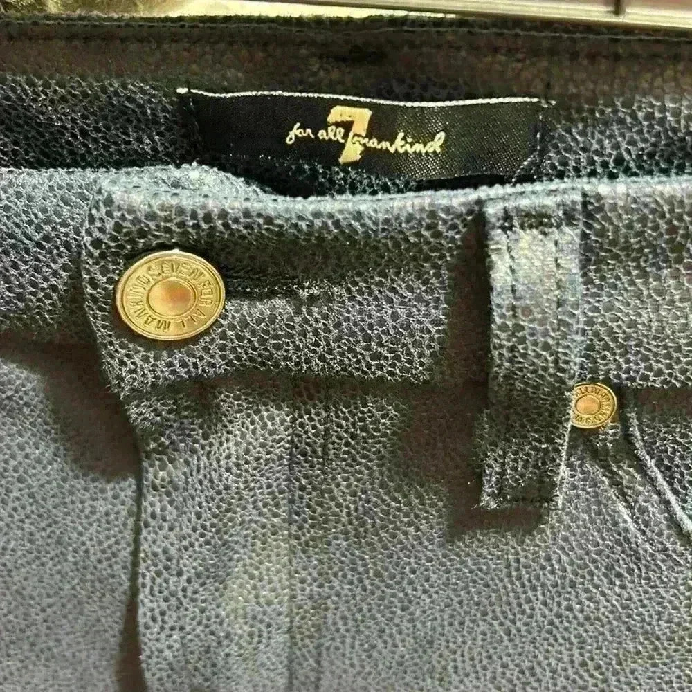 7 For All Mankind blue skinny jeans size 27 - Picture 2 of 8